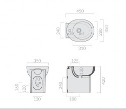 BIDET M2 DA 45 A TERRA SCHEDA TEC